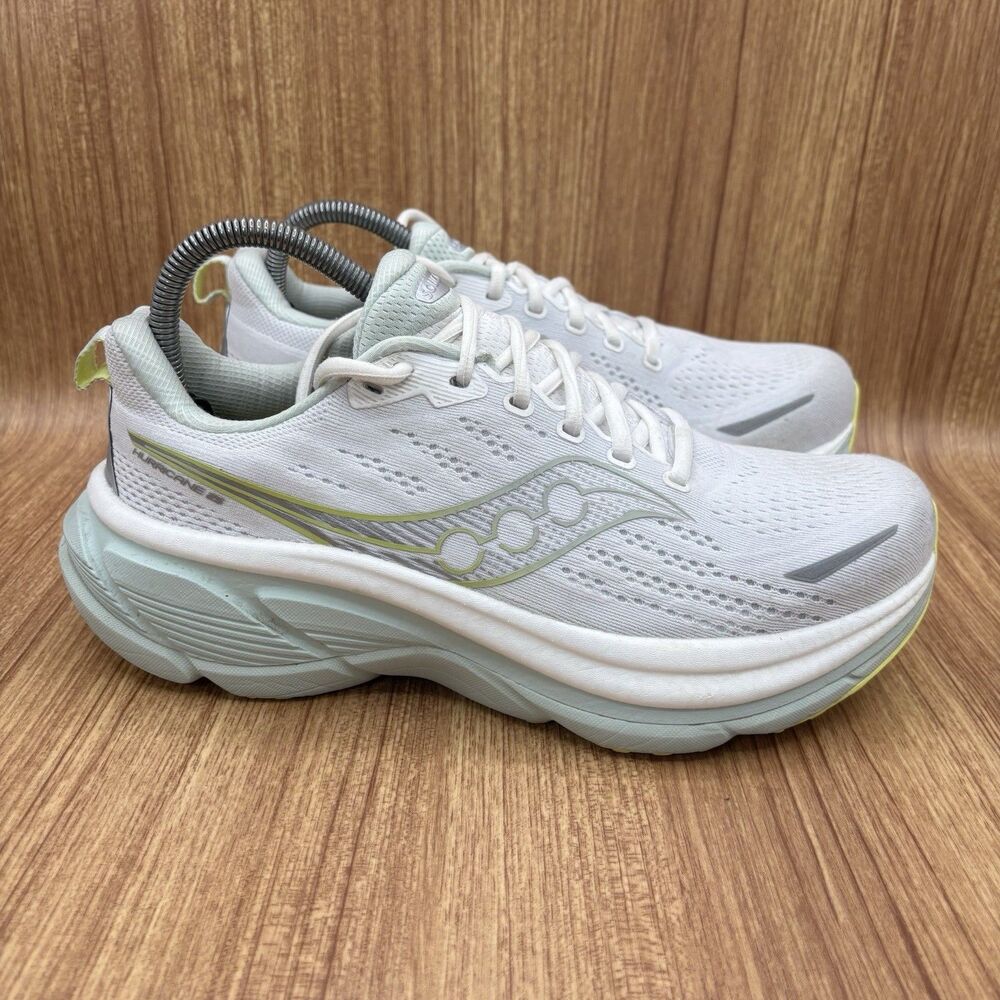 Saucony Women's White Light Green Platform Sneakers